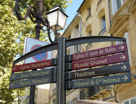 Map of Aix-en-Provence